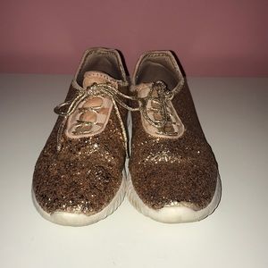 rose gold sparkly sneakers